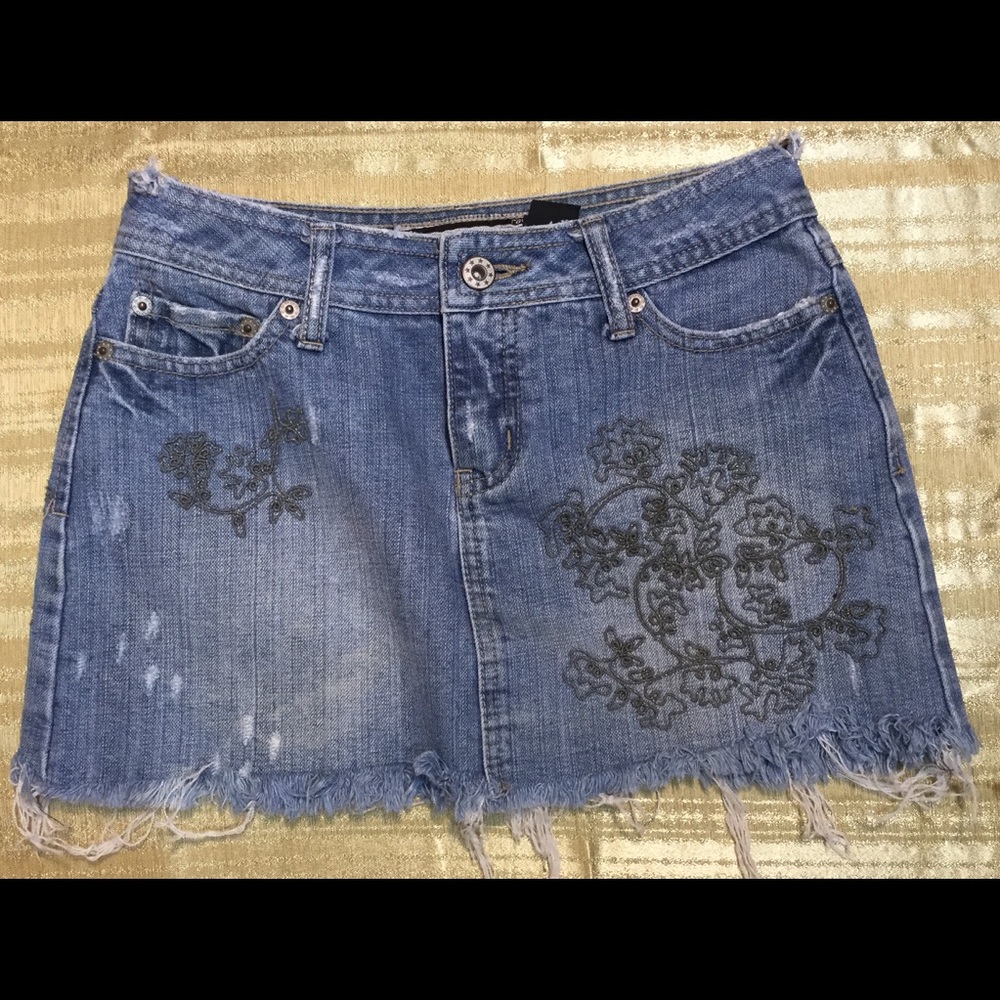 Denim Jean Mini Skirt Size 1